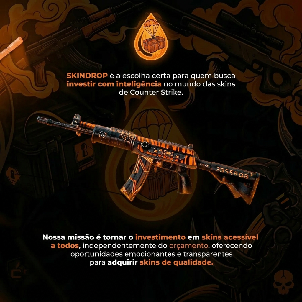 Missão SKINDROP — investir com inteligência em skins de CS2